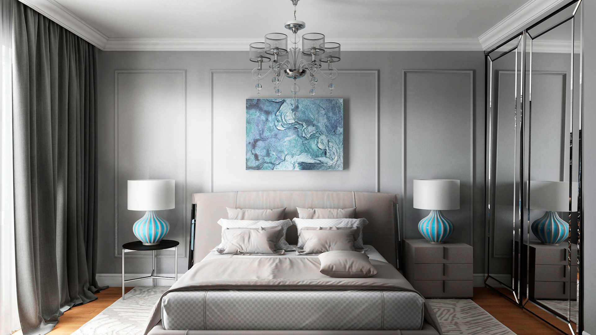 Фото Визуализация спальни 3dsMax+Vray
