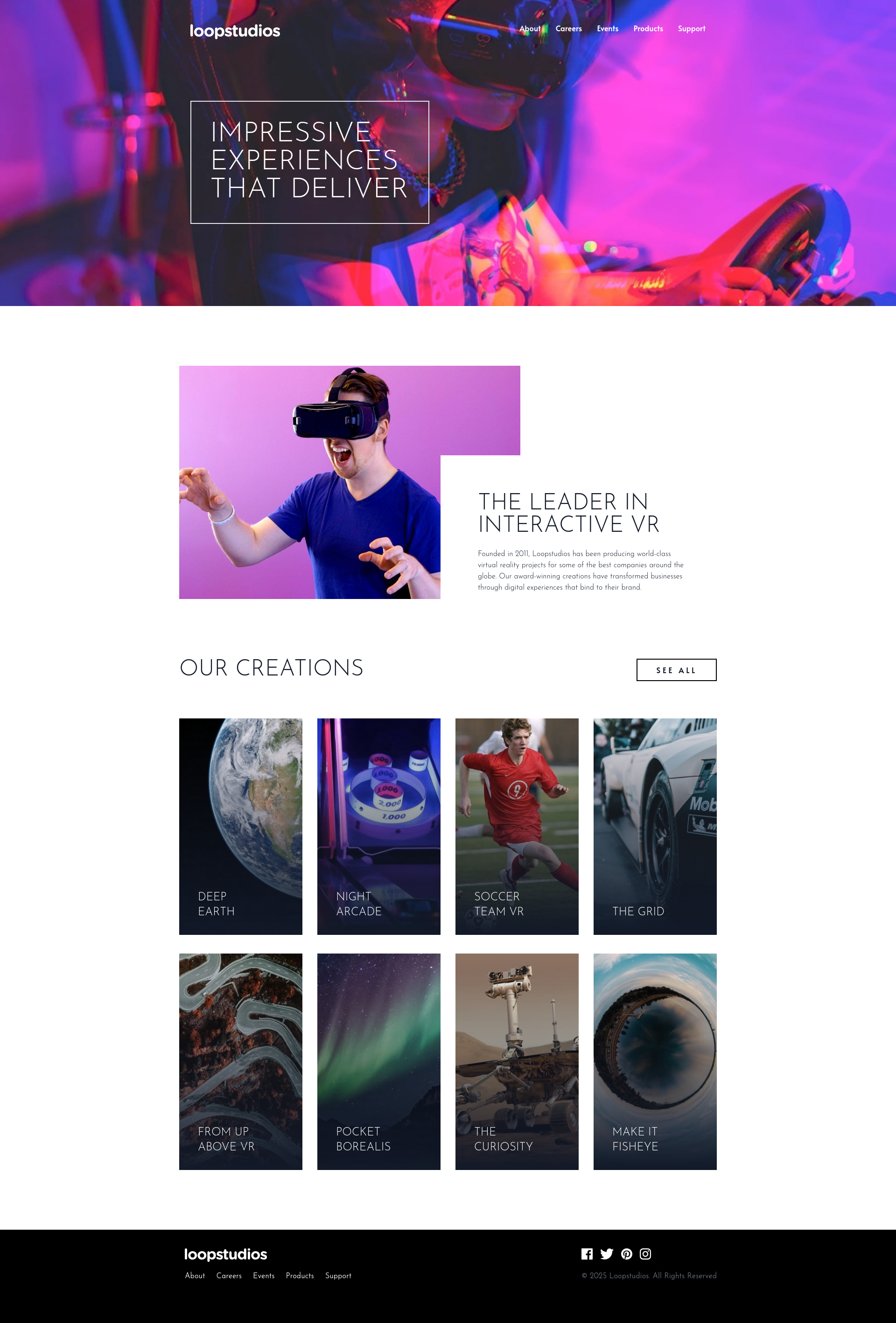 Фото Сторінка зроблена за макетом, для сервісу Loopstudios