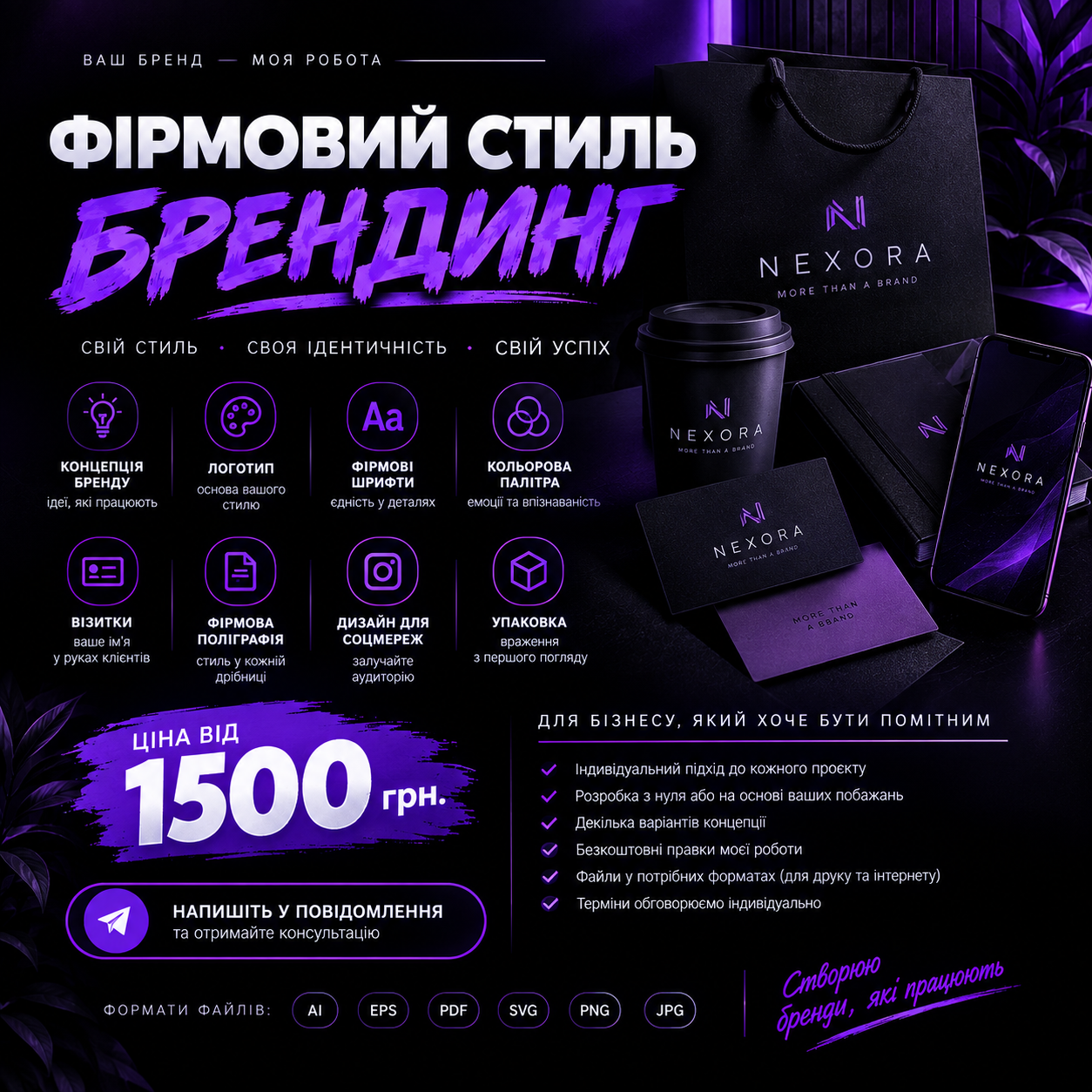 Фото Розробка фірмового стилю | брендинг | від 1500 грн 1