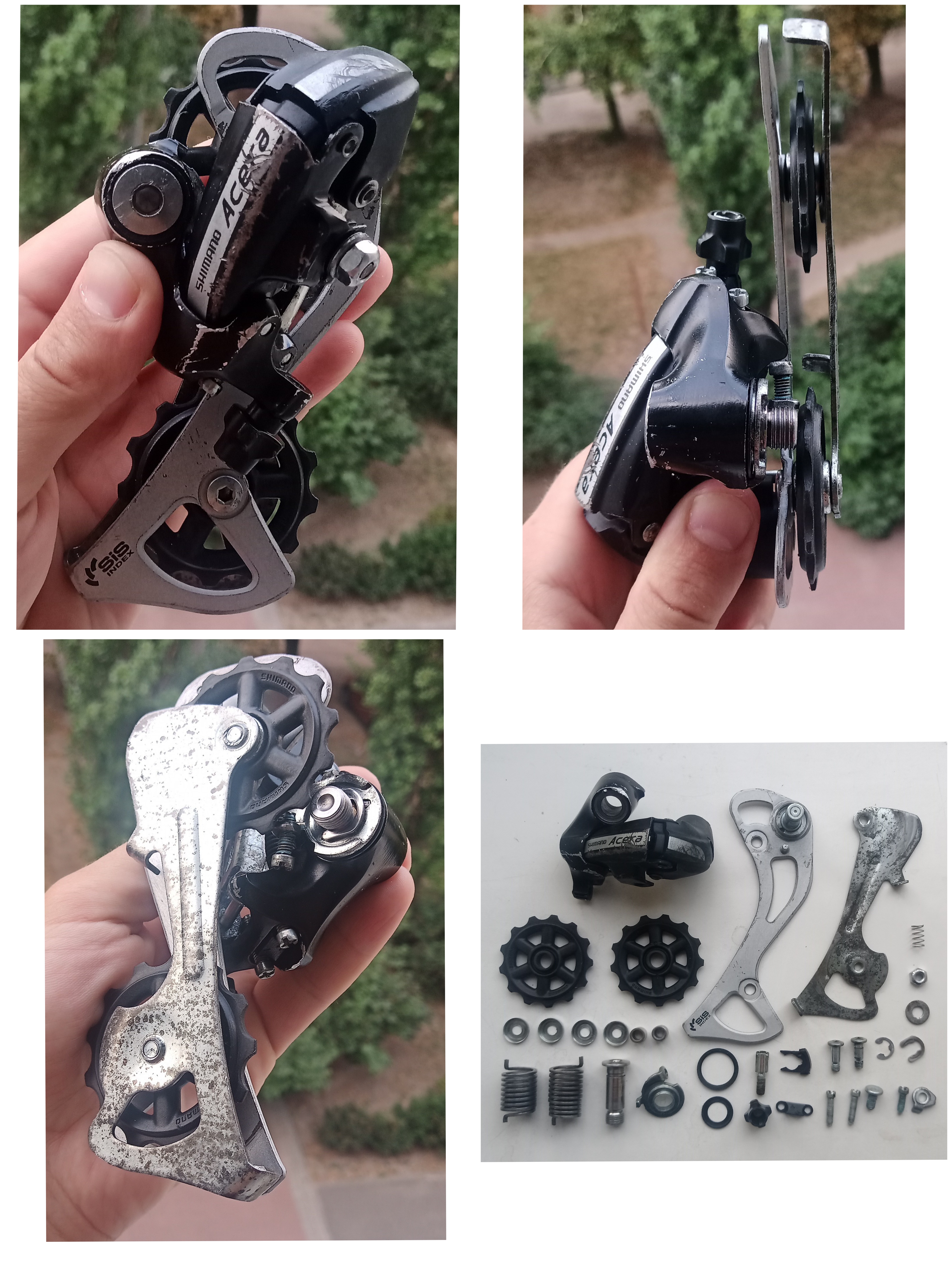 Фото Перемикач Shimano Acera RD-M360 (6-9 швидкостей). Повне обслуговування. Технічний стан: ідеальний.