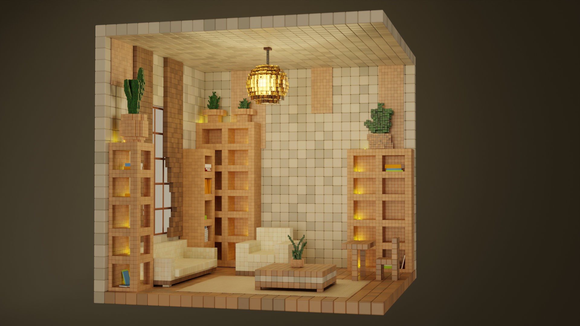 Фото Інтер'єр кімнати voxel art
на заказ
