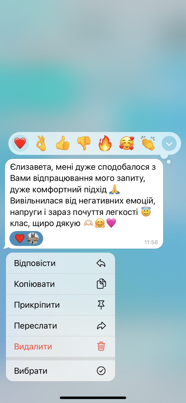 Фото Відгук клієнта після консультації 