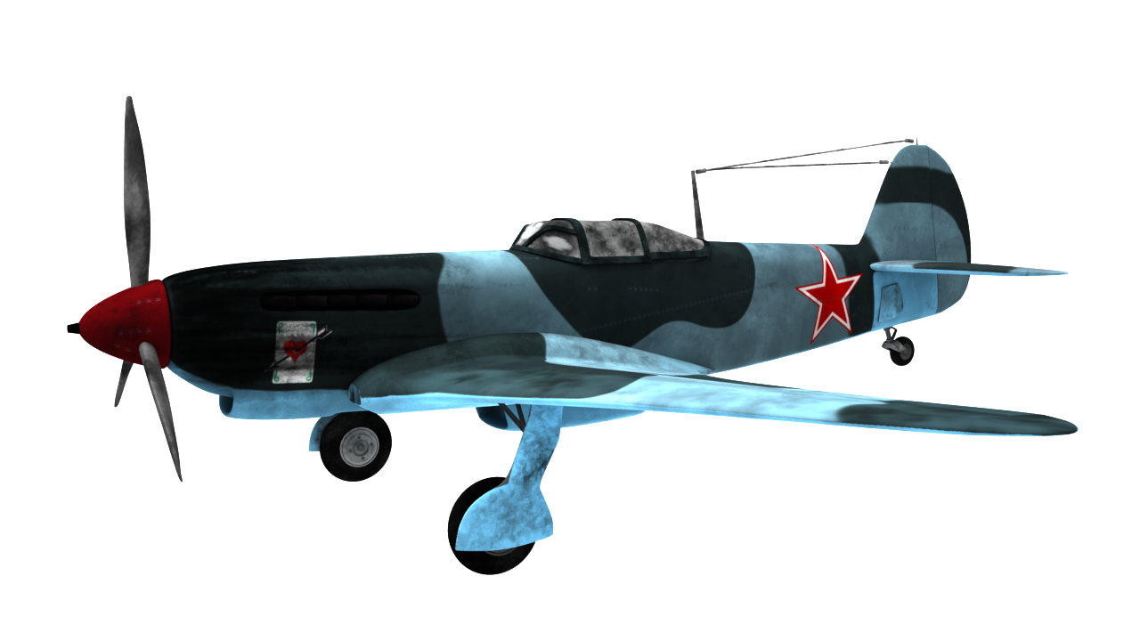 Фото Як-9б, моделирование, текстурирование.
