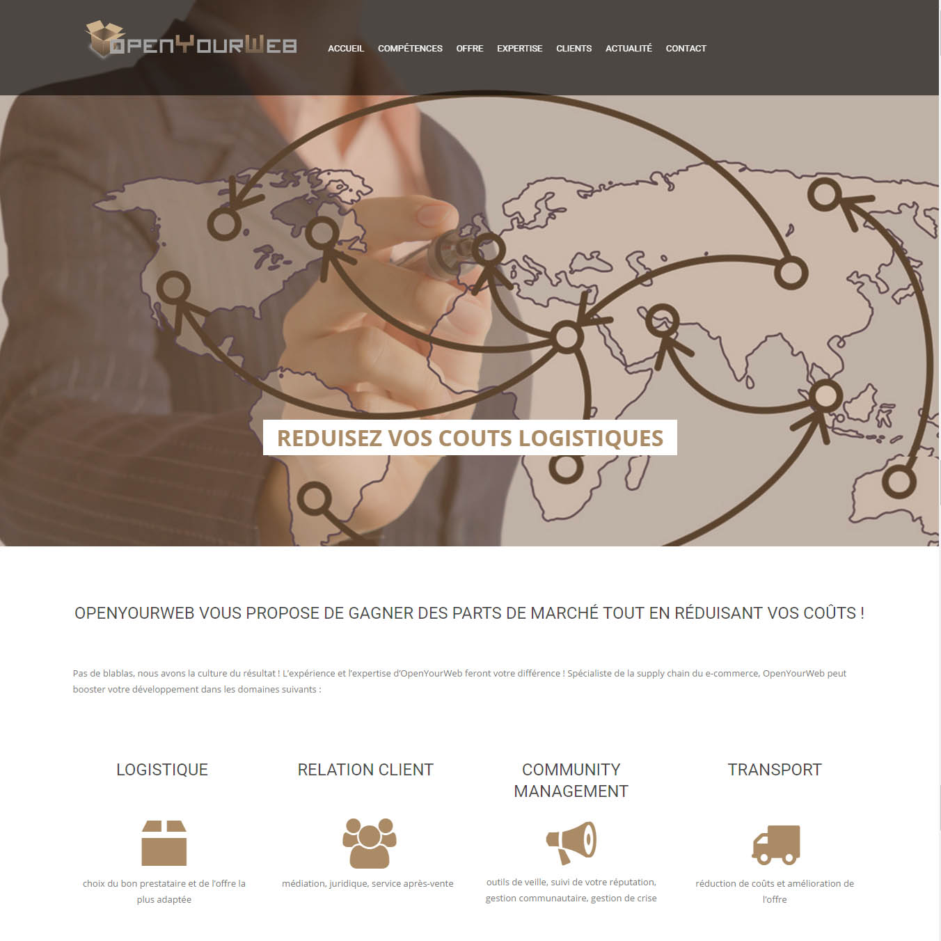 Фото Сайт для компанії, що займається оптимізацією продаж в інтернеті.