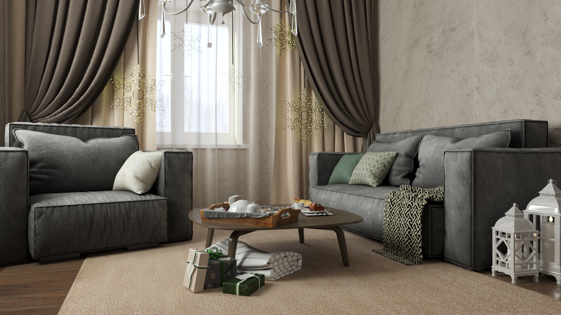 Фото Рендеринг гостиной
3DsMax+Corona Render. 1 Day