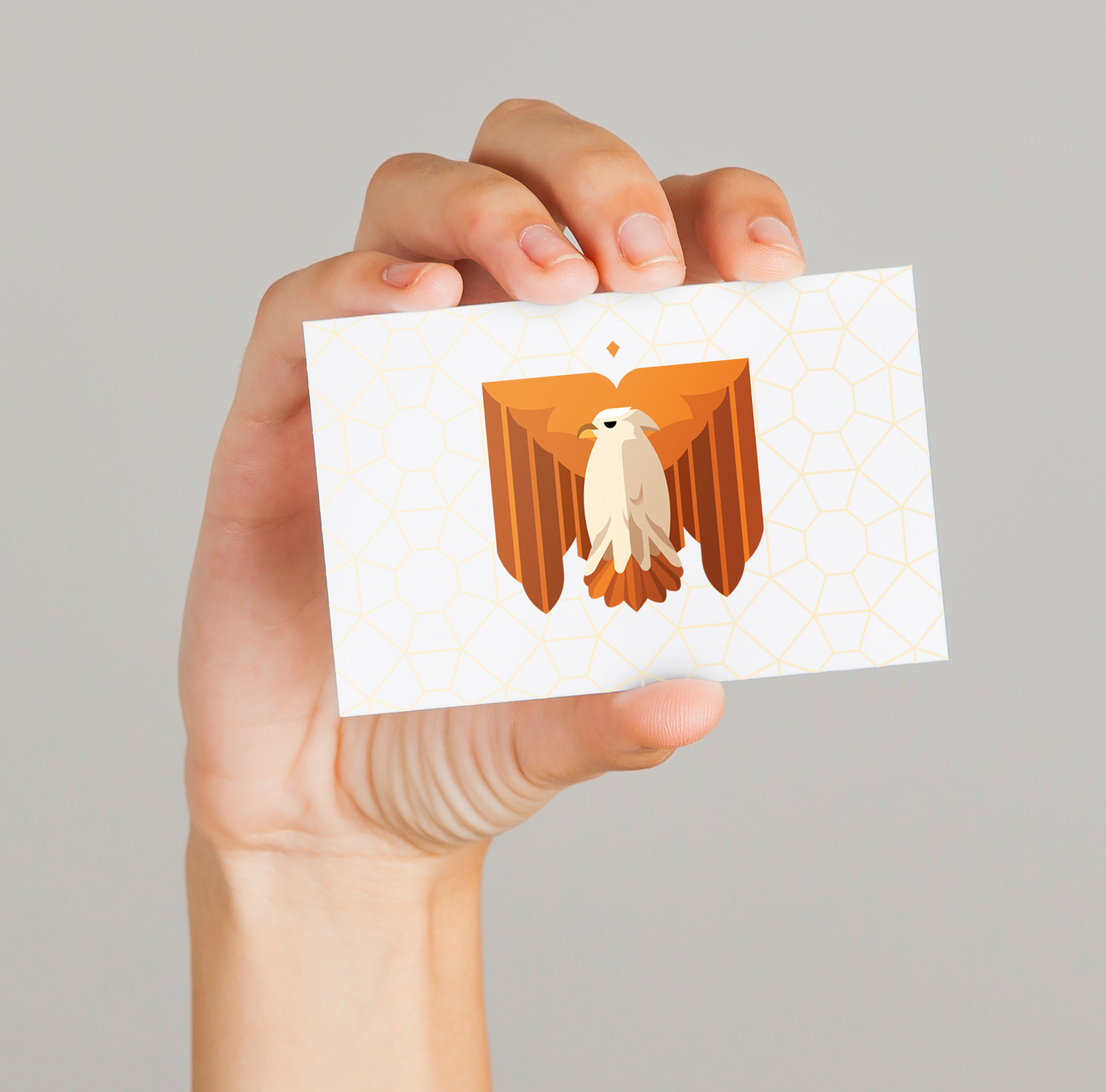 Фото Мокап зовнішньої сторони візитки "CENTER FOR LIFE and HUMAN RIGHTS protection".