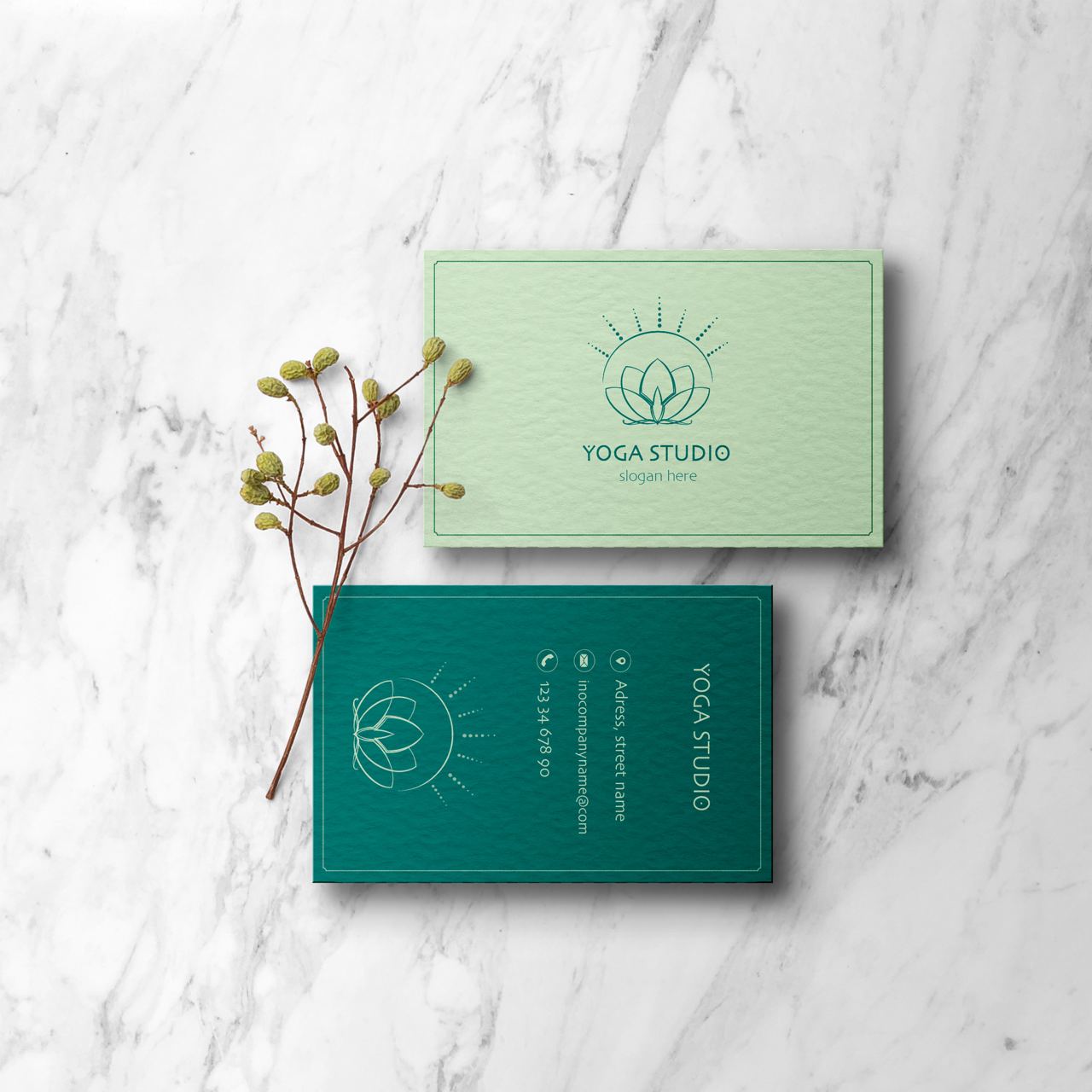 Фото Business card Yoga 