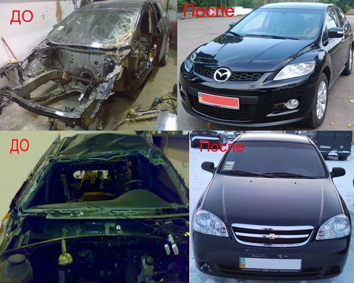 Фото рихтовка, покраска, востановление геометрии, время зависит от сложности авто.