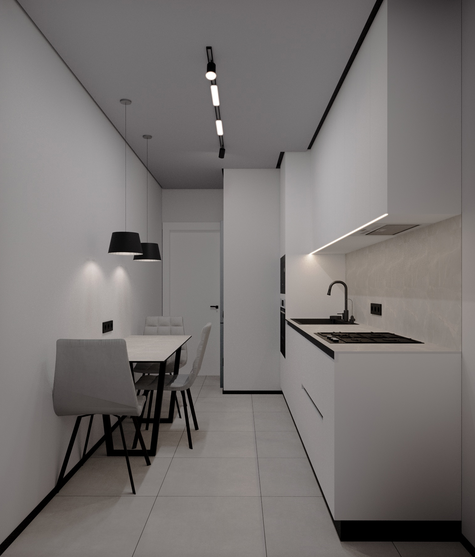 Фото Трикімнатна квартира(кухня)