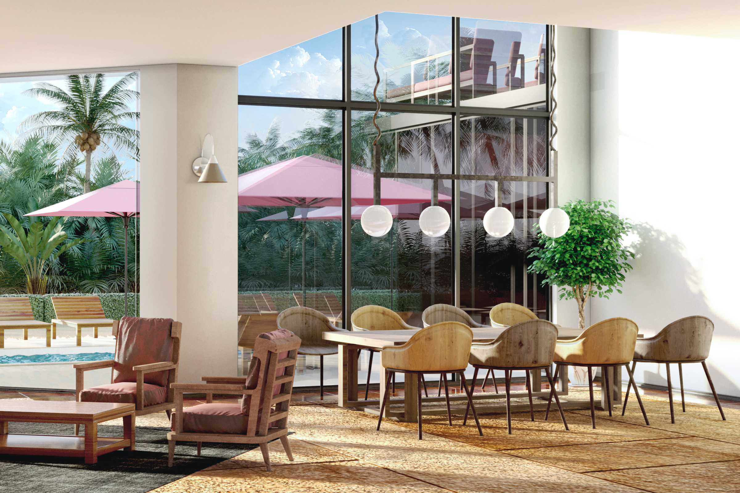 Фото HOTEL HALL
Hotel interior.
CoronaRenderer, Photoshop.