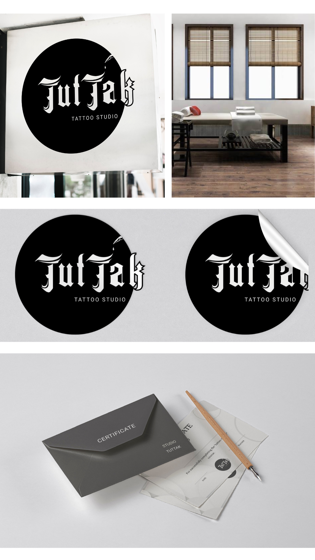 Фото логотип для тату студії