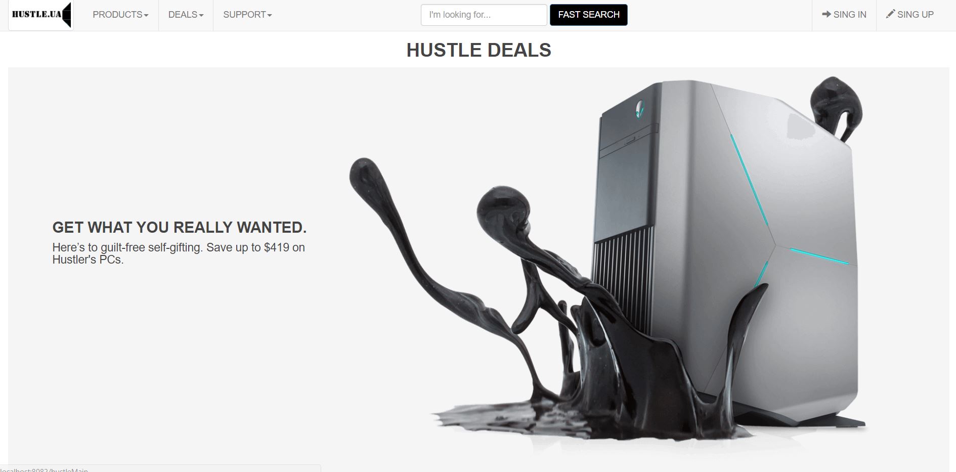 Фото Online store of computer technics design.