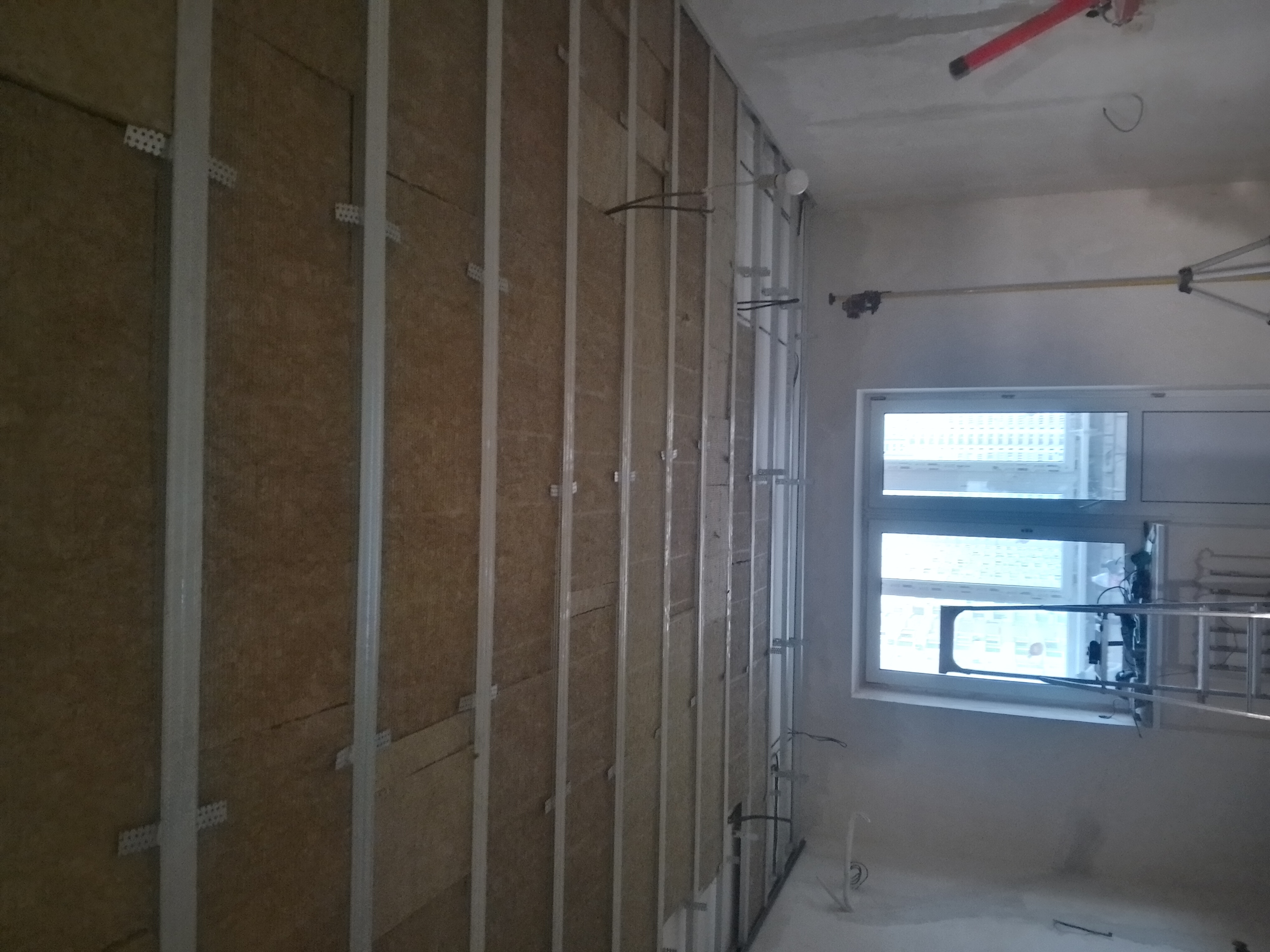 Фото утеплення стелі мінватою і кріплення гіпсокартону 