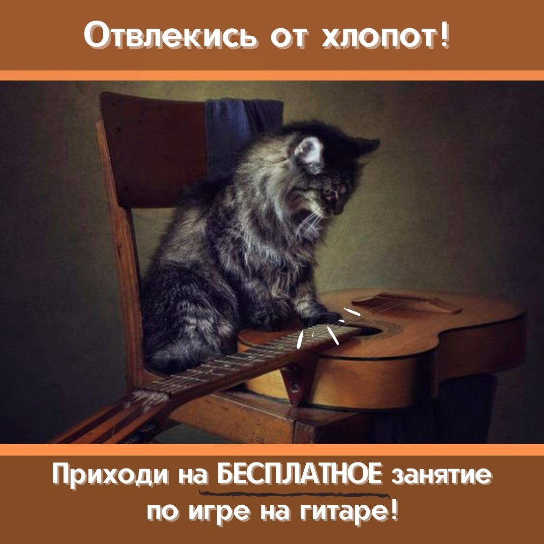 Фото Занимался обучением игры на гитаре, креатив делал делал для себя