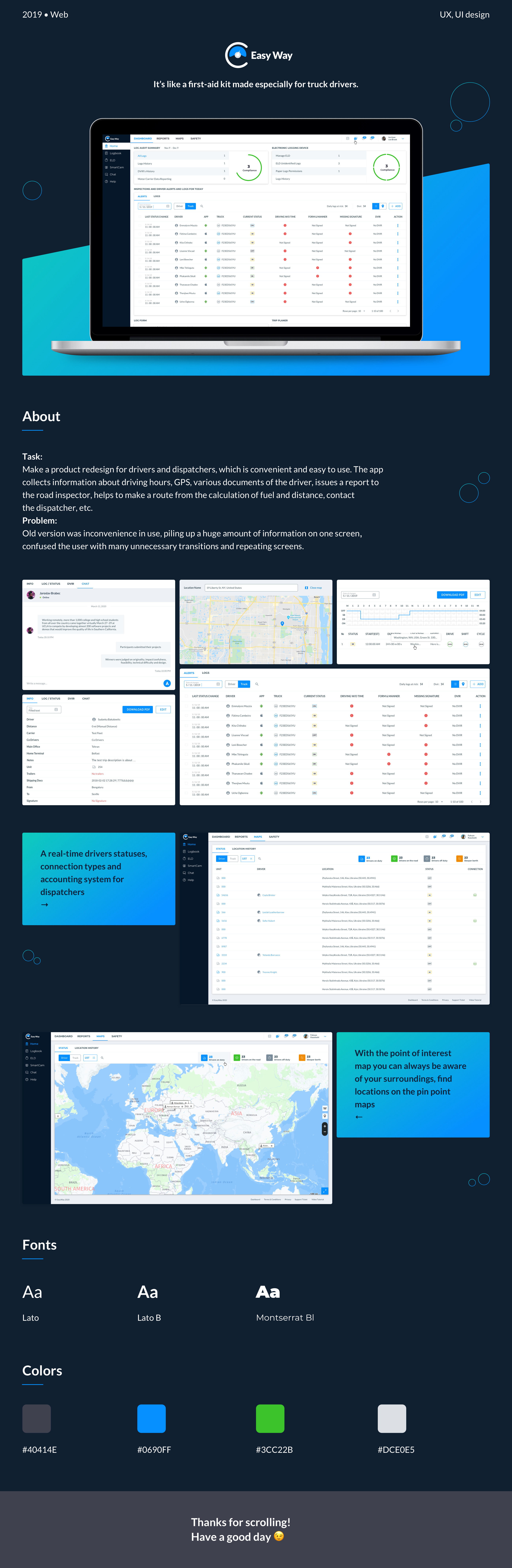 Фото Дизайн UI/UX веб для компании логистики