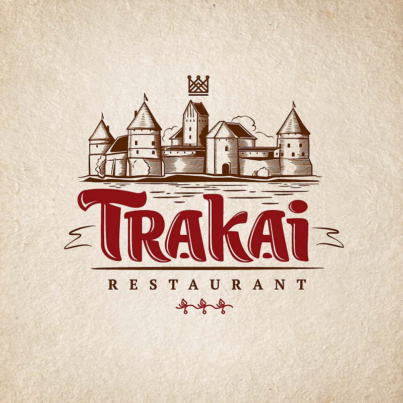Фото Дизайн логотипу для ресторану «Trakai»