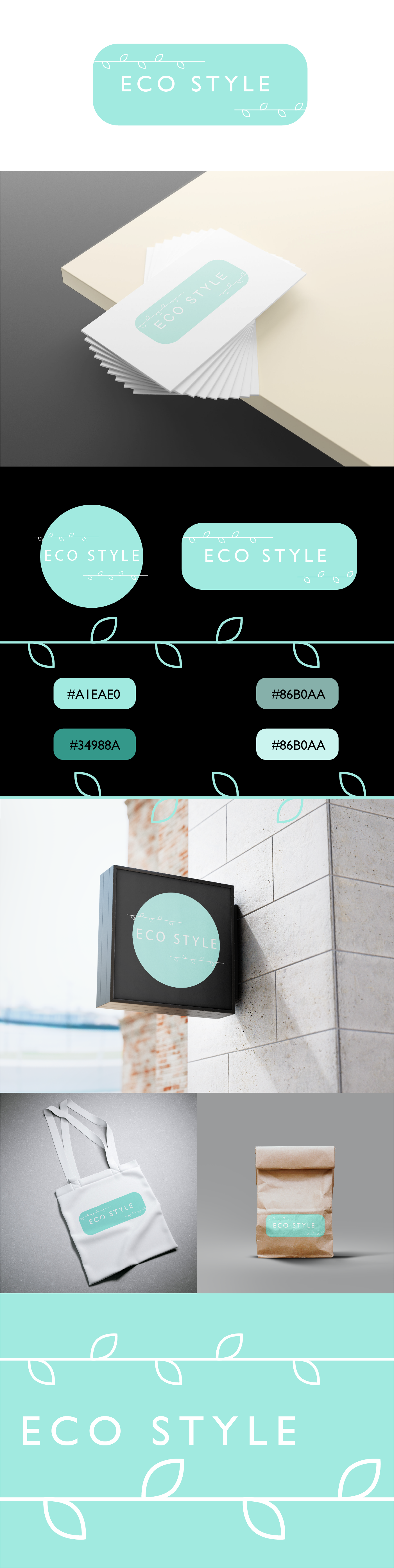 Фото Дизайн логотипа для эко бренда ECO STYLE