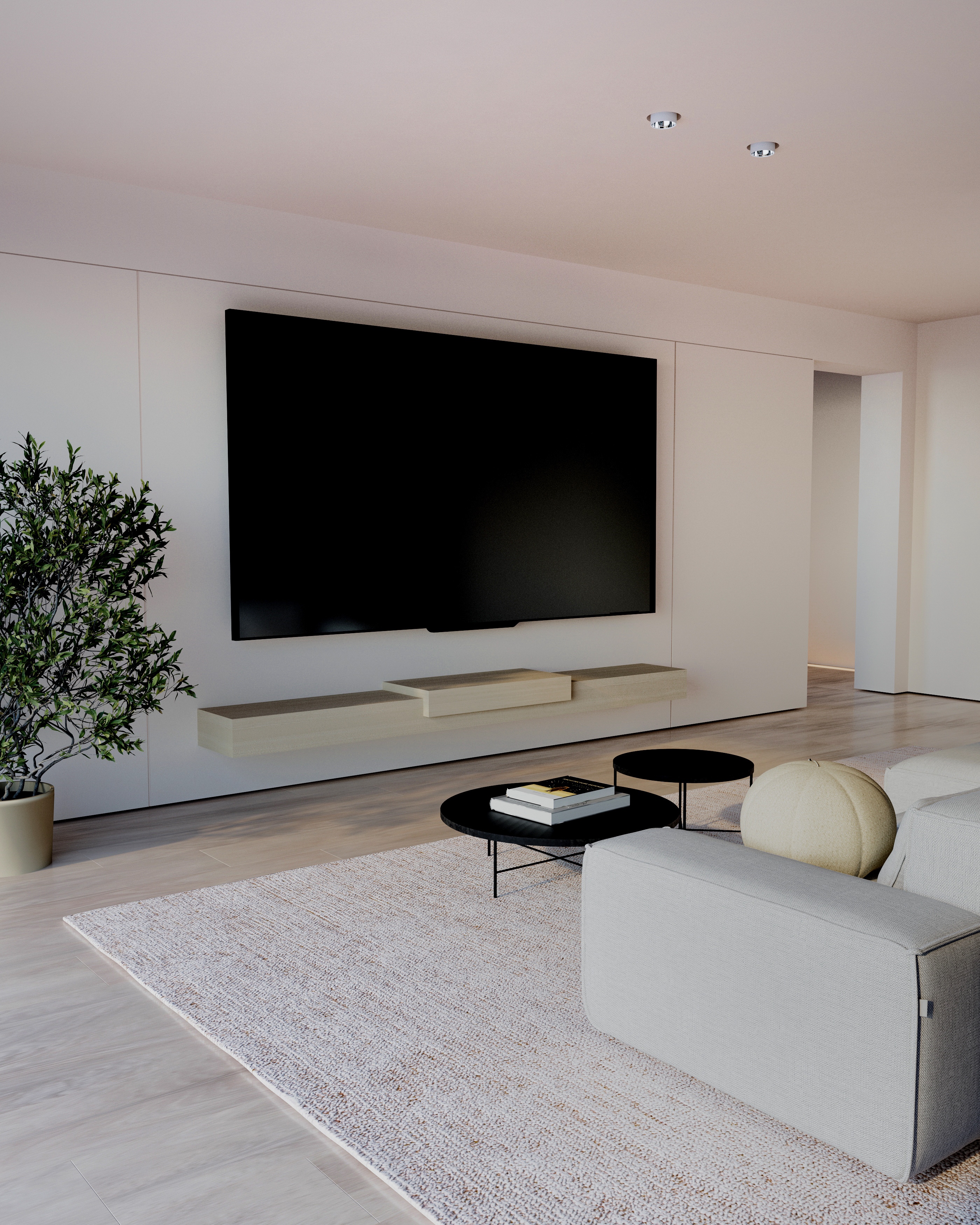 Фото Monochrome Living Room