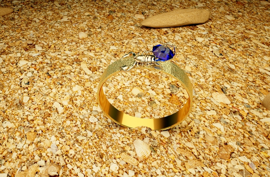 Фото Scorpio ring - 3d модель персня
