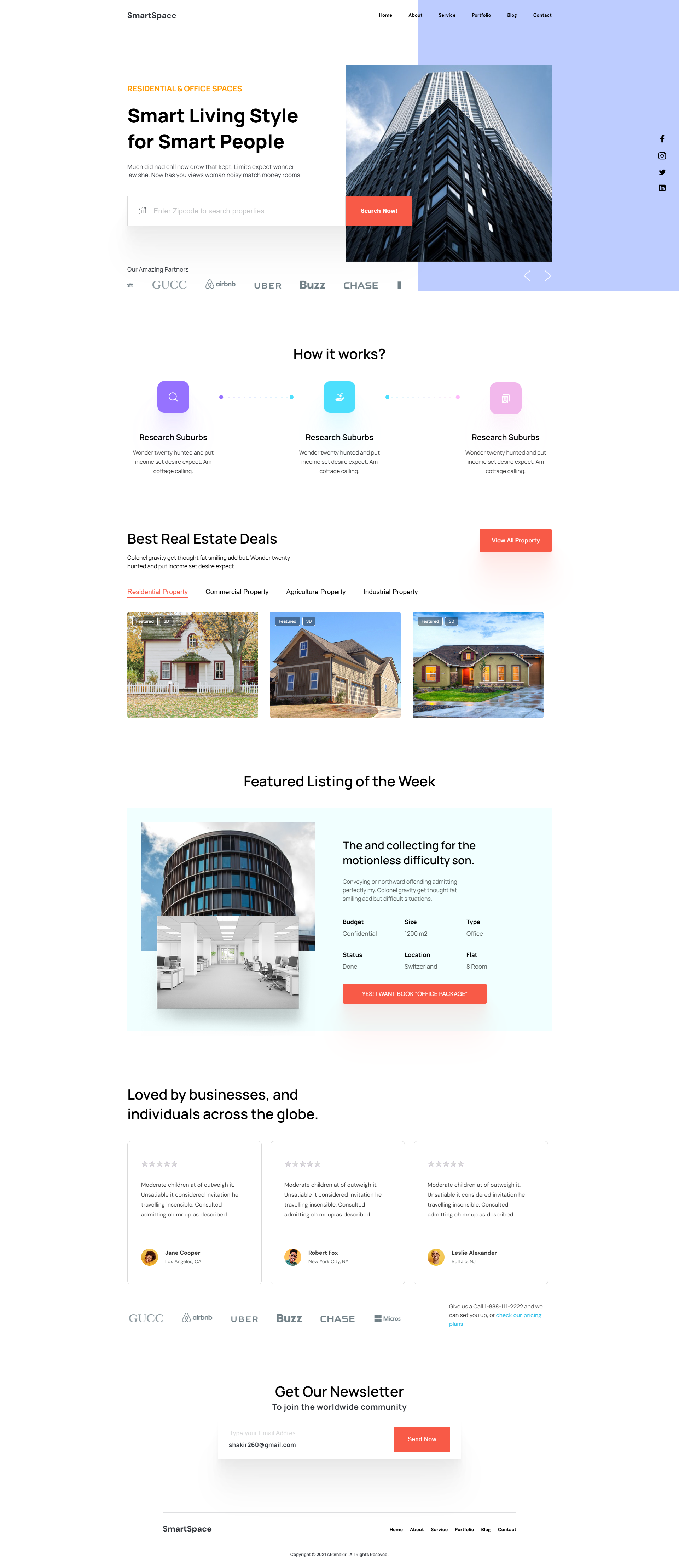 Фото Landing padge