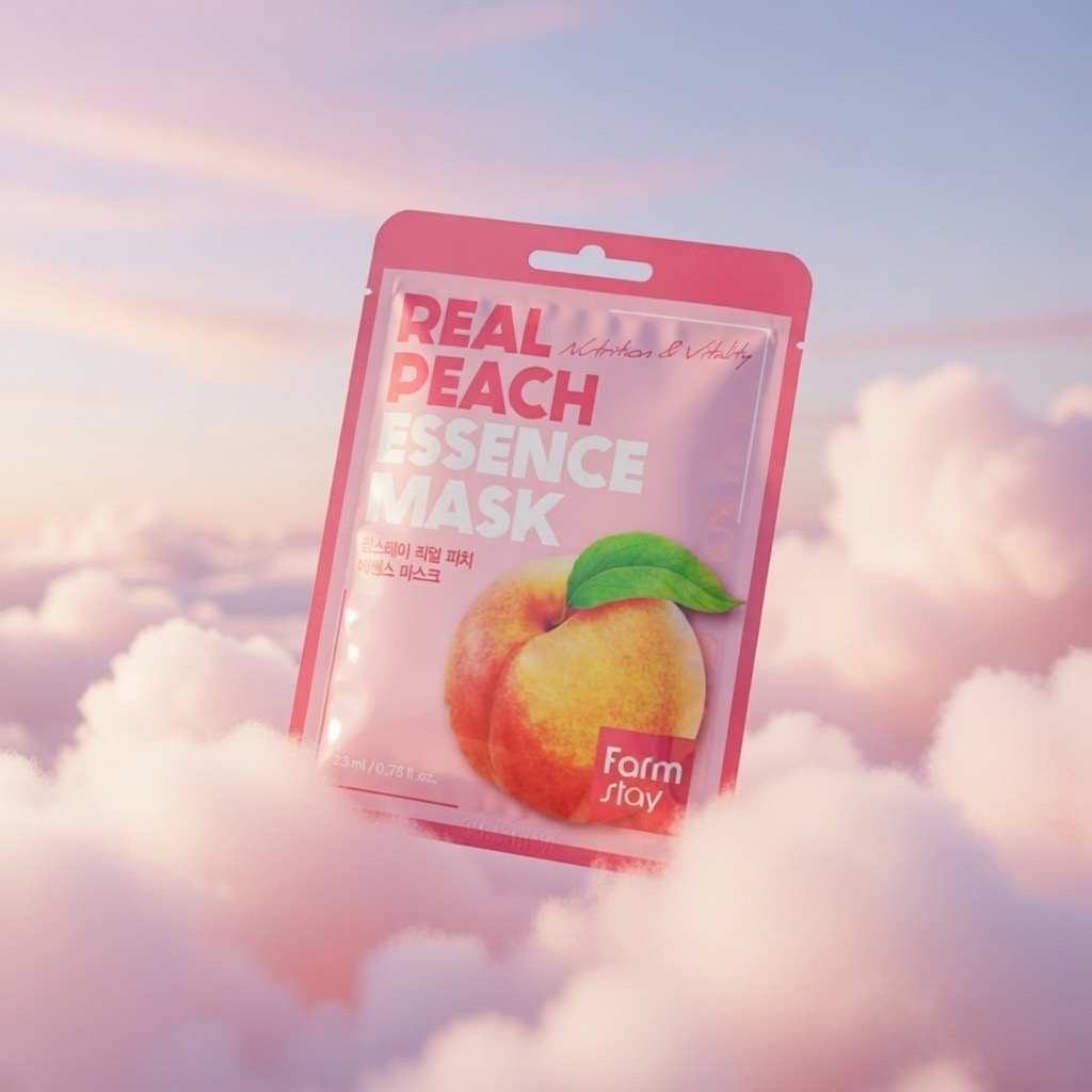 Фото Створила рекламне AI-зображення для косметичного продукту FarmStay Real Peach Essence Mask. Атмосфера мала підкреслювати натуральність та естетику бренду.
⏱ Час виконання: до 1 години
🛠 Інструмент: Nano Banana
📱 Формат: для соцмереж та реклами