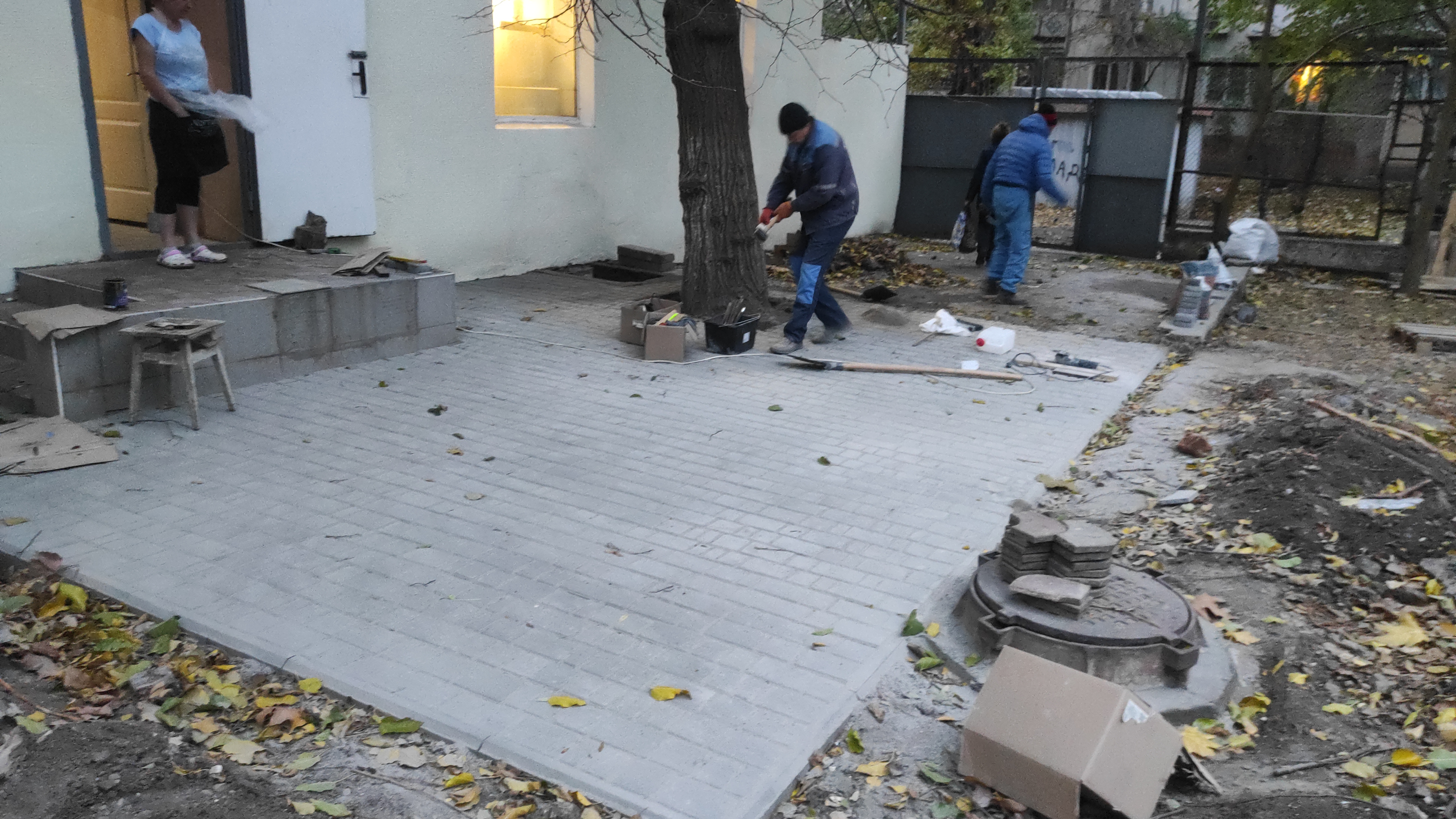 Фото Монтаж брущатки