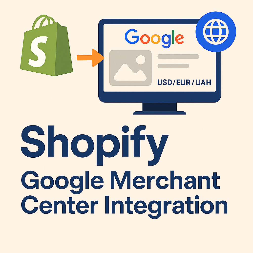 Фото Клієнт звернувся з потребою налаштувати фід Google Merchant для Shopify-магазину з підтримкою кількох мов (українська, англійська) та валют (UAH, USD, EUR). Стандартний фід Shopify не відповідав вимогам Google щодо структурованих даних, точності ціноутворення та локалізації.
Ми реалізували кастомний Merchant Feed, який включає:
Багатомовні назви товарів та описи (через Shopify Markets та метафілди),
Коректне відображення ціни у відповідній валюті з ПДВ та ISO-форматами,
Структуровані посилання на зображення, унікальні GTIN та SKU для модерації,
Фільтрацію товарів без залишку або з обмеженим доступом,
Логіку прив’язки фіду до конкретної країни, мови та цінового ринку.
Основні складнощі — це приведення динамічної логіки Shopify до жорстких вимог Google Merchant, уникнення помилок валідації та невідповідностей у структурі даних.
У результаті — стабільний фід, схвалений Google, який підвищує ефективність Google Shopping реклами в різних країнах.