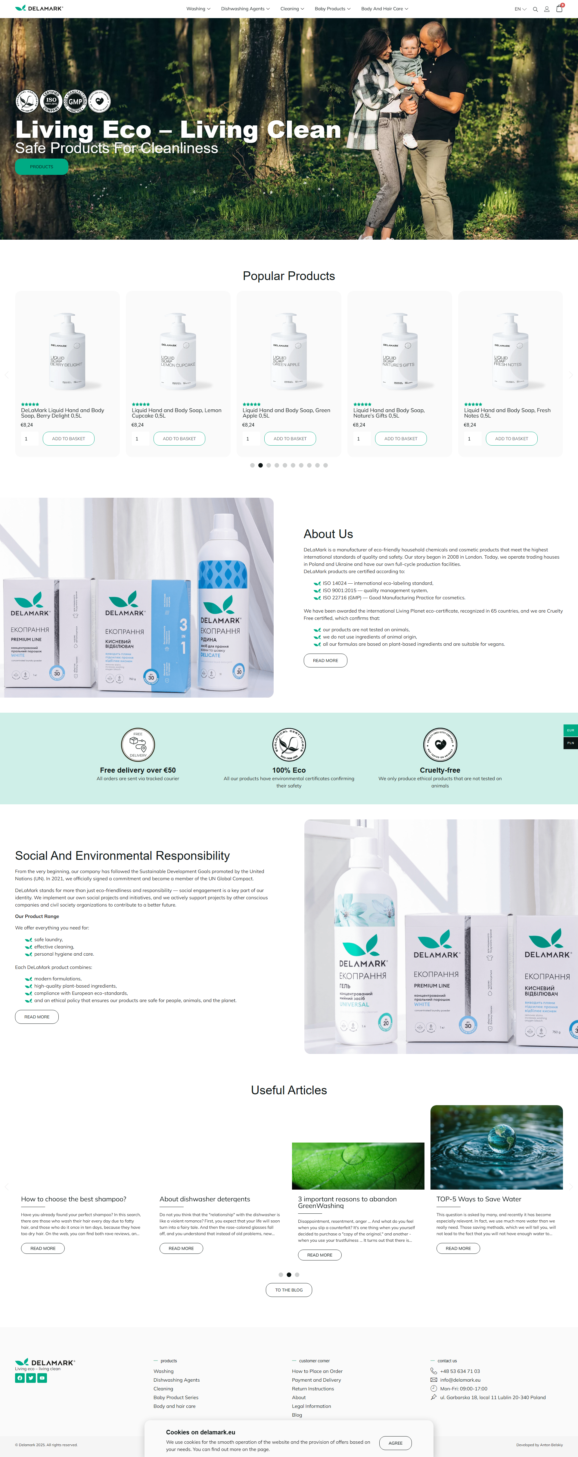 Фото Розробка інтернет-магазину, орієнтованого на європейський рикон збуту, на базі стандартної теми, WordPress та Elementor