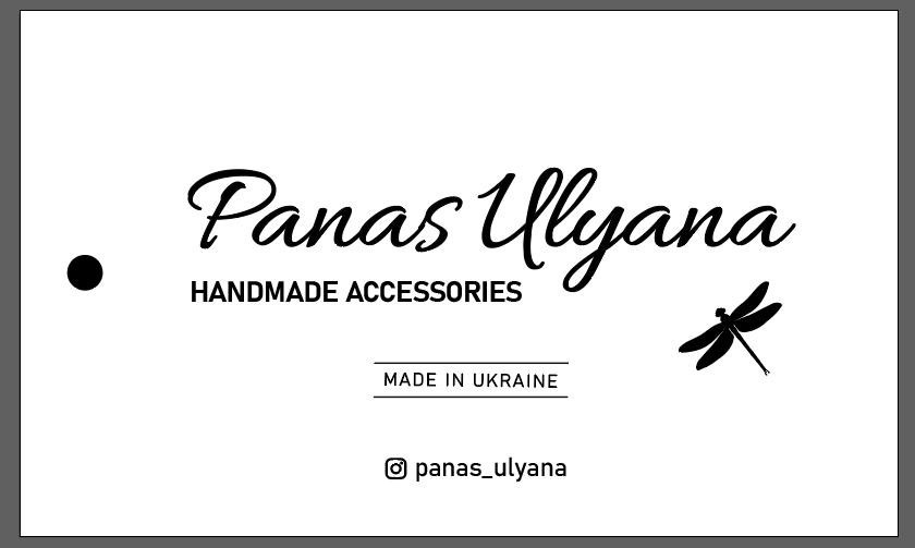Фото Дизайн бірки для handmade виробів