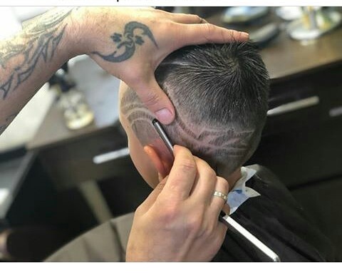 Фото Стрижка+hair tattoo