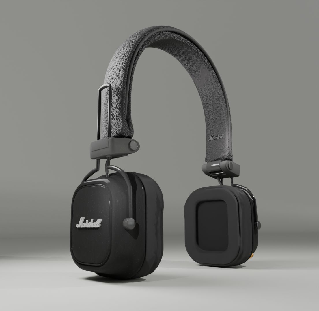 Фото Навушники Marshall в 3D. Blender