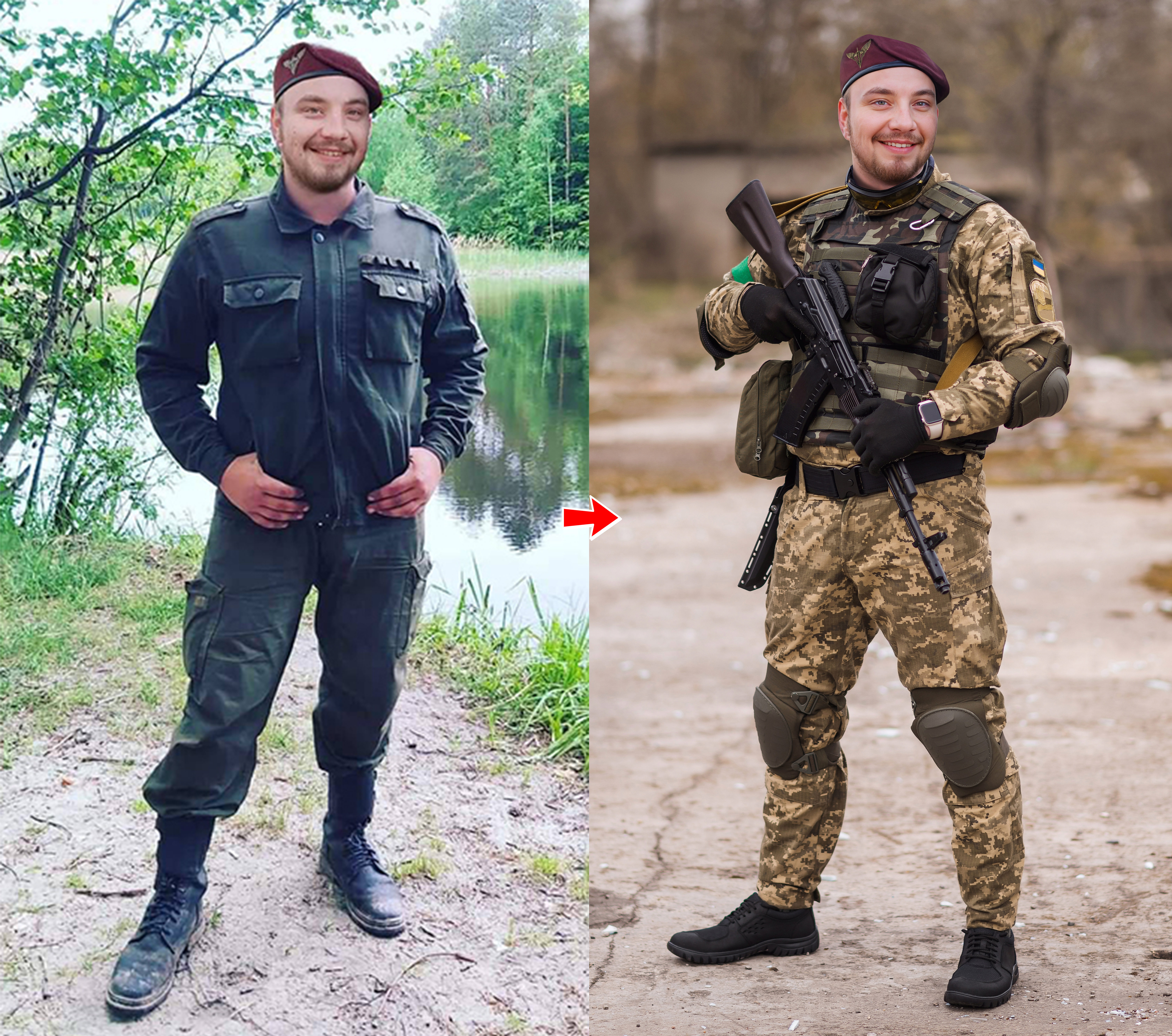 Фото Обробка фотографій на пам’ятник військовим 2