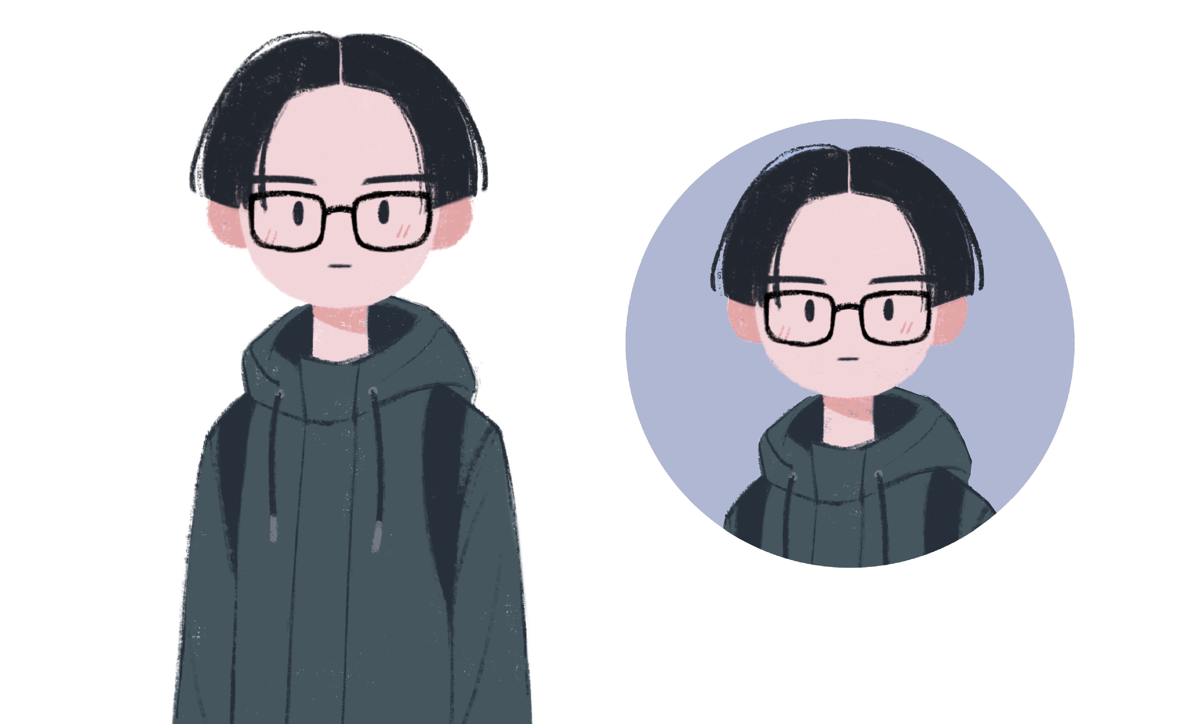 Фото A cute portrait, icon or avatar for youtube and twitch