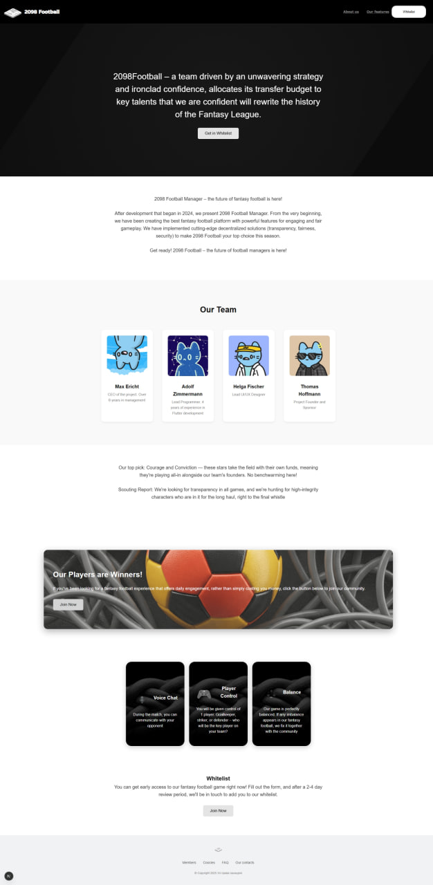 Фото Landing page адаптивний для різних екранів на Next.js
