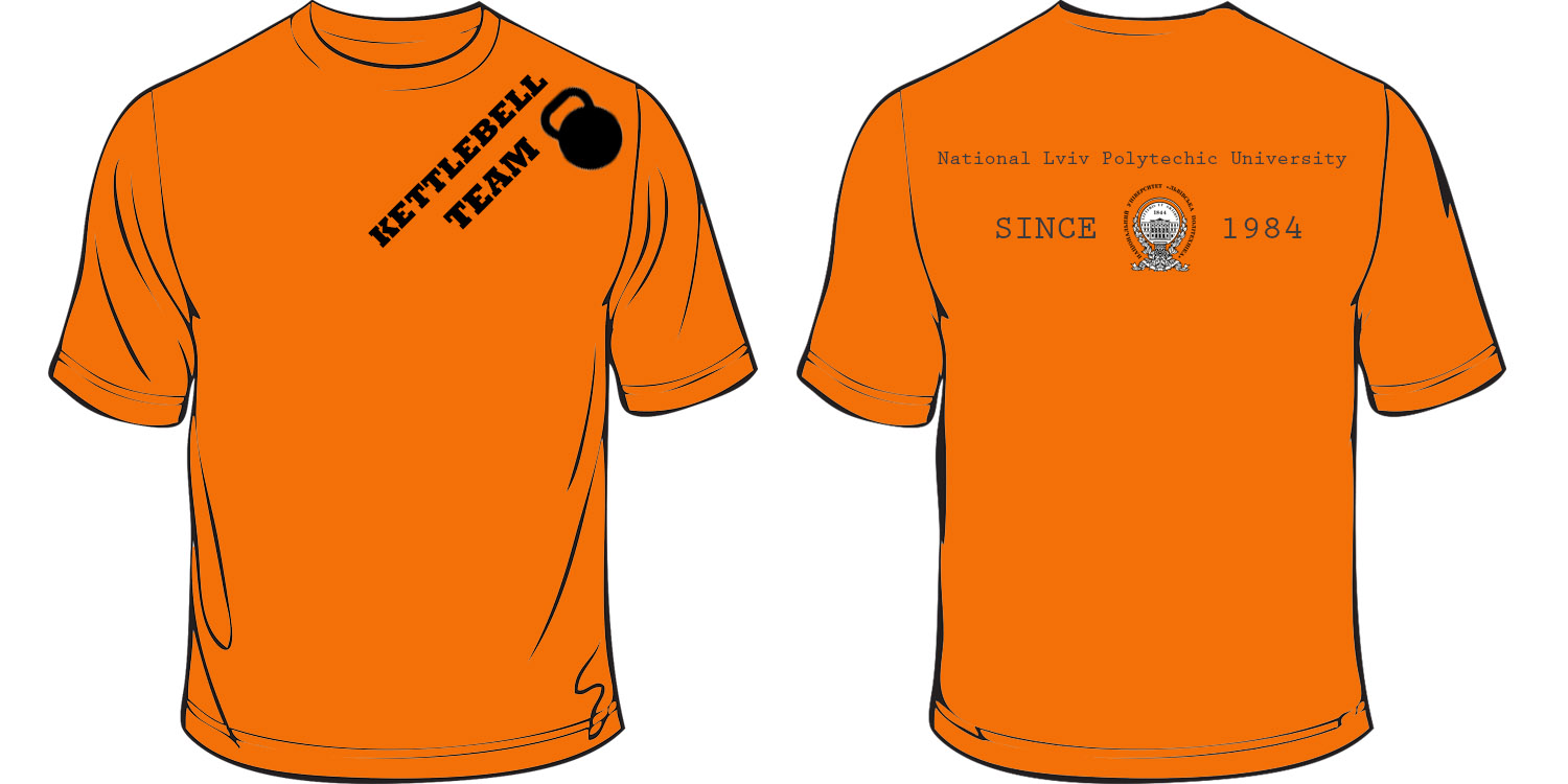 Фото Design T-shirts for kettlebell team of National Lviv Polytechnic University