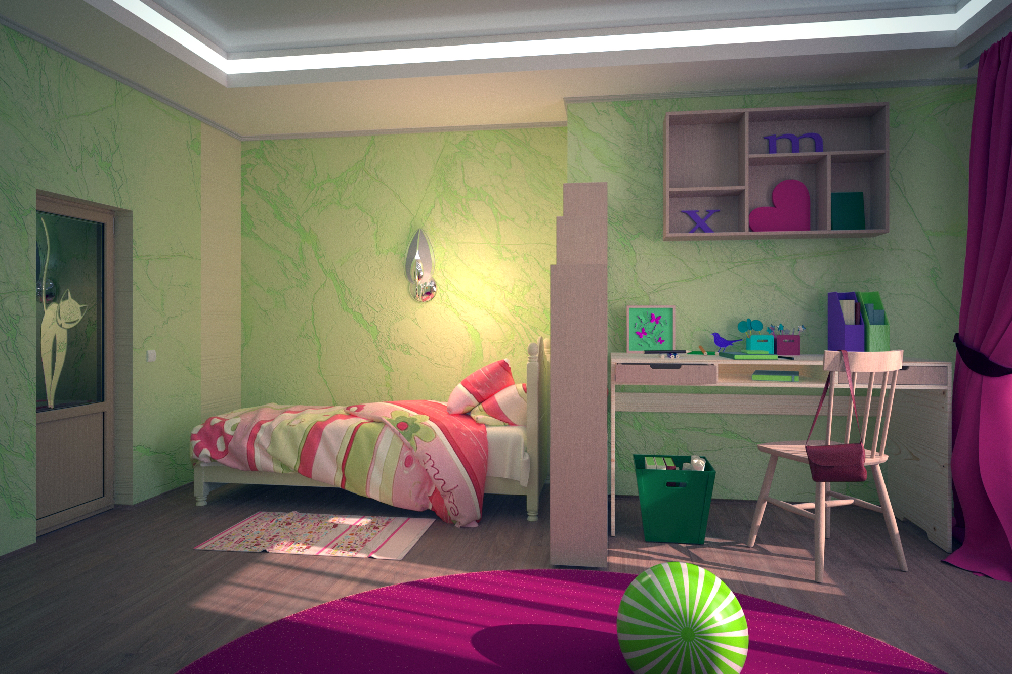 Фото Дитяча кімната. V-Ray