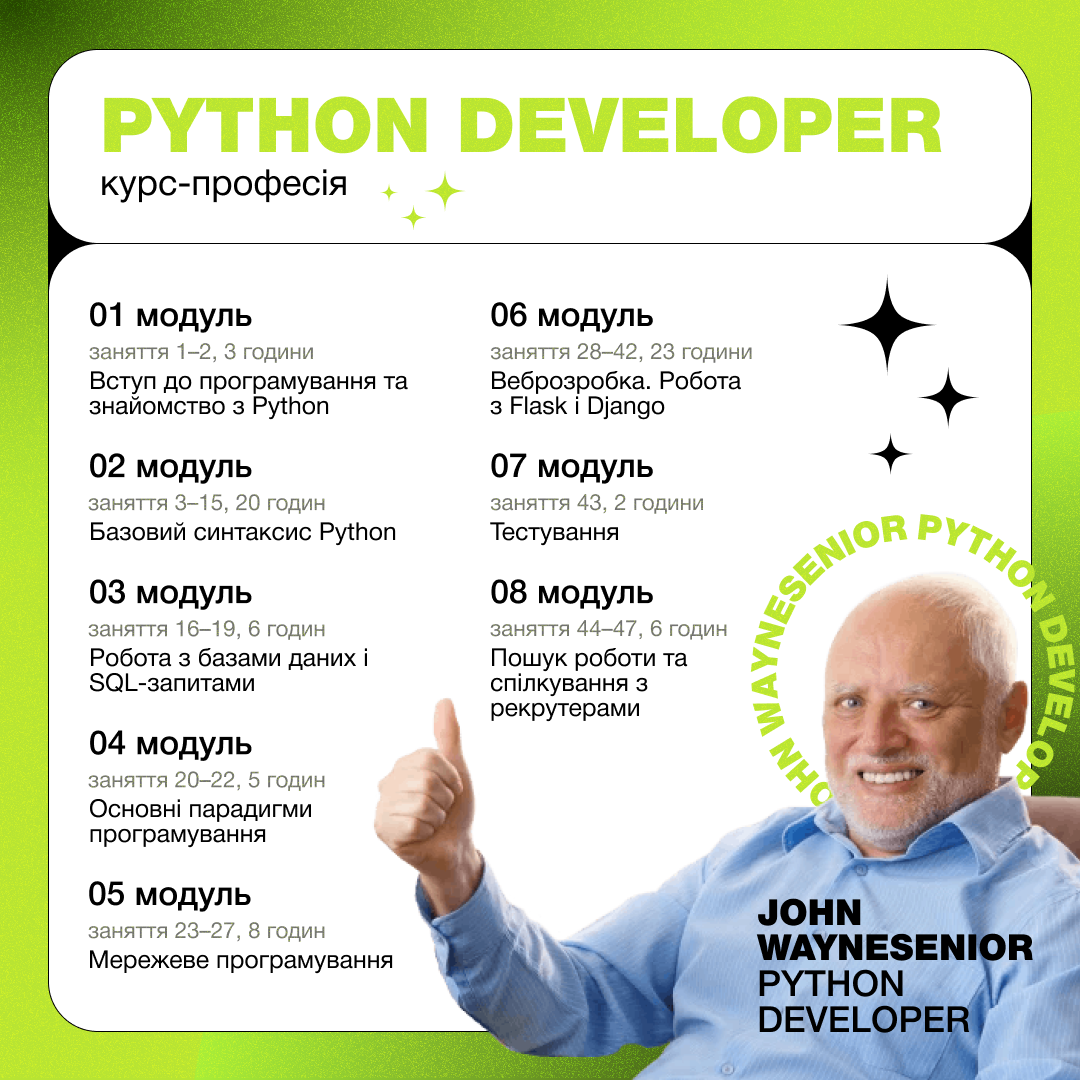 Фото Розробка креативу для курсу Pyton developer