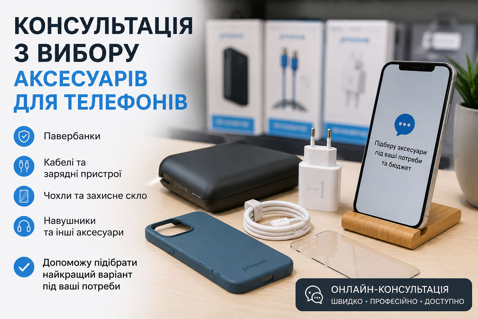 Фото     Консультація з вибору аксесуарів для телефонів  1