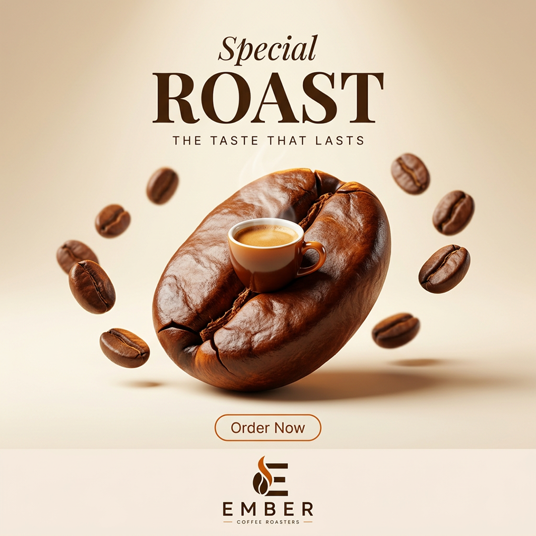 Фото Розробка рекламного банера для кавового бренду EMBER у сучасному мінімалістичному стилі.

Основний акцент зроблено на візуальній презентації продукту, композиції та гармонійному поєднанні кольорів. Використано виразні графічні елементи, типографіку та акцентну кнопку для привернення уваги потенційних покупців.

Інструменти: Figma, AI-інструменти для створення візуального контенту.