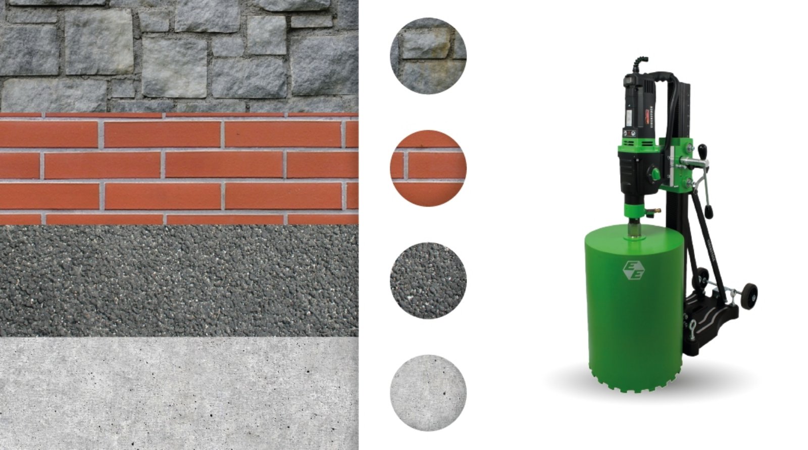 Фото Бурение отверстий в:
-Кирпиче
-Железобетоне
-Камне

время работы - около 45 мин.