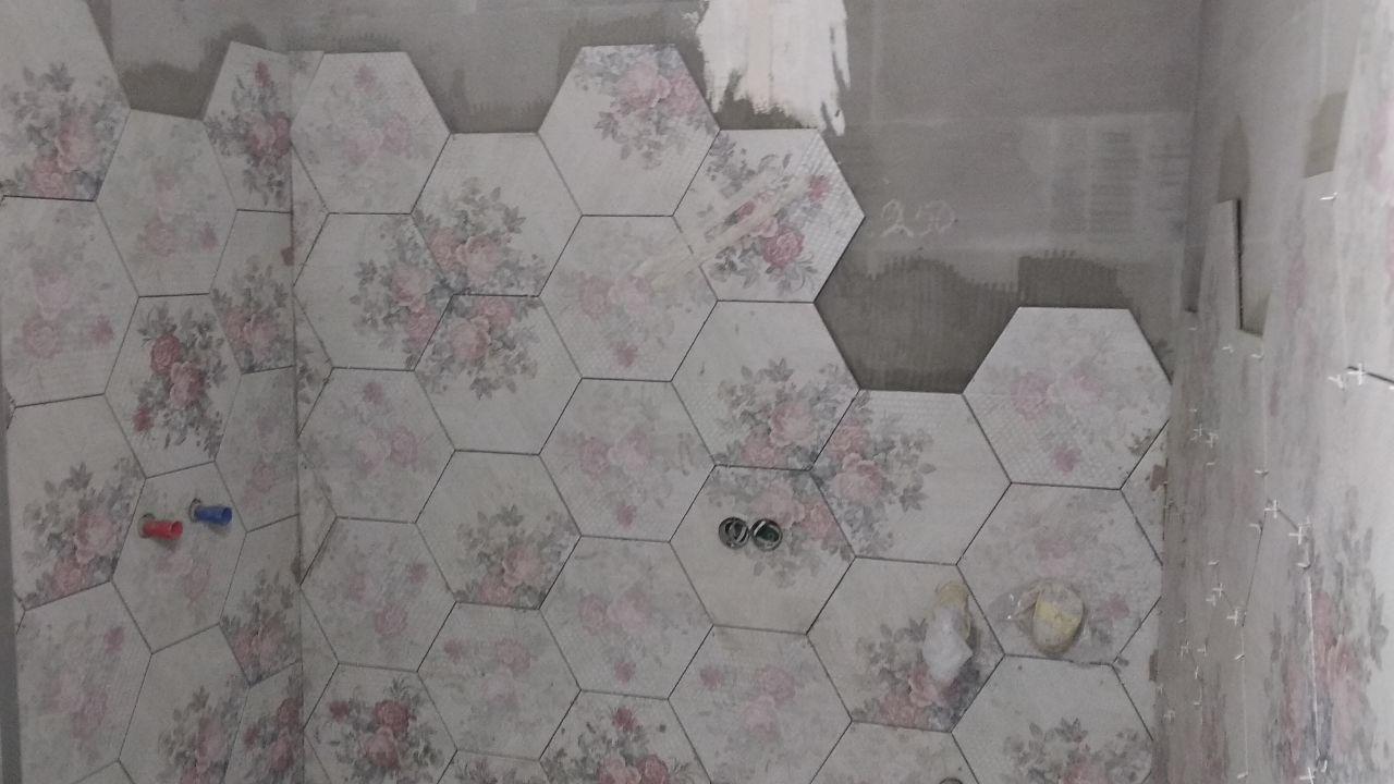 Фото Облицовка ванной комнаты керамогранитом