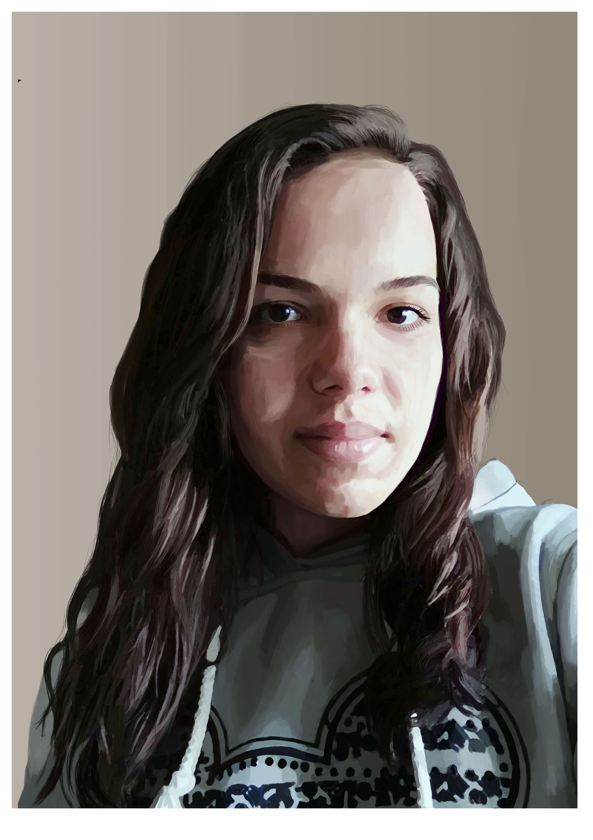 Фото Работа выполнена в программе Photoshop обычной круглой кистью. Потрачено времени 9 часов.