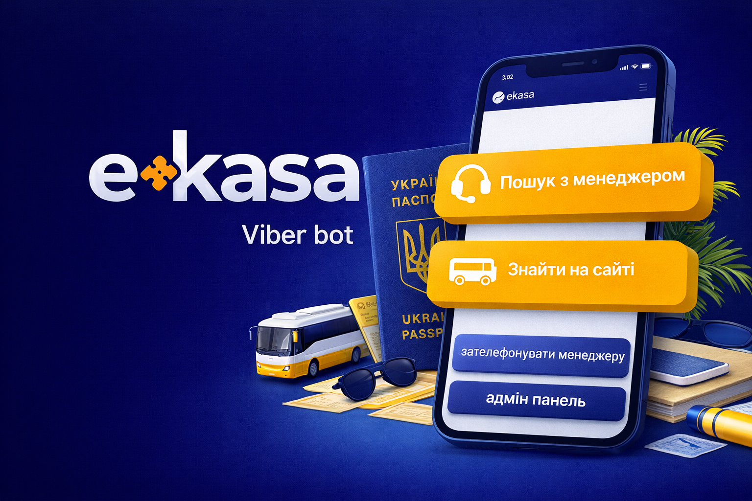 Фото Viber-бот для сервиса ekasa (заявки + поддержка)

Разработал кастомного Viber-бота для работы с клиентскими запросами (автобусы, авиа, ЖД, туры, страхование).

Что реализовано:
• приём заявок и живой чат с менеджером
• корректная логика ожидания менеджера (без сбросов сценариев)
• админ-панель в Viber (менеджеры, роли, заявки)
• редактируемые тексты и кнопки
• стабильный UX на iOS / Android

Стек:
Python, FastAPI, Viber Bot API

Проект реализован без конструкторов, полностью кастомная логика под бизнес.