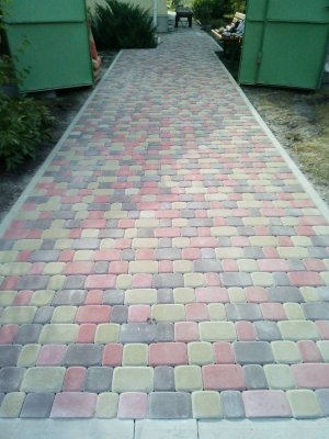 Фото укладка тротуарной плитки 4