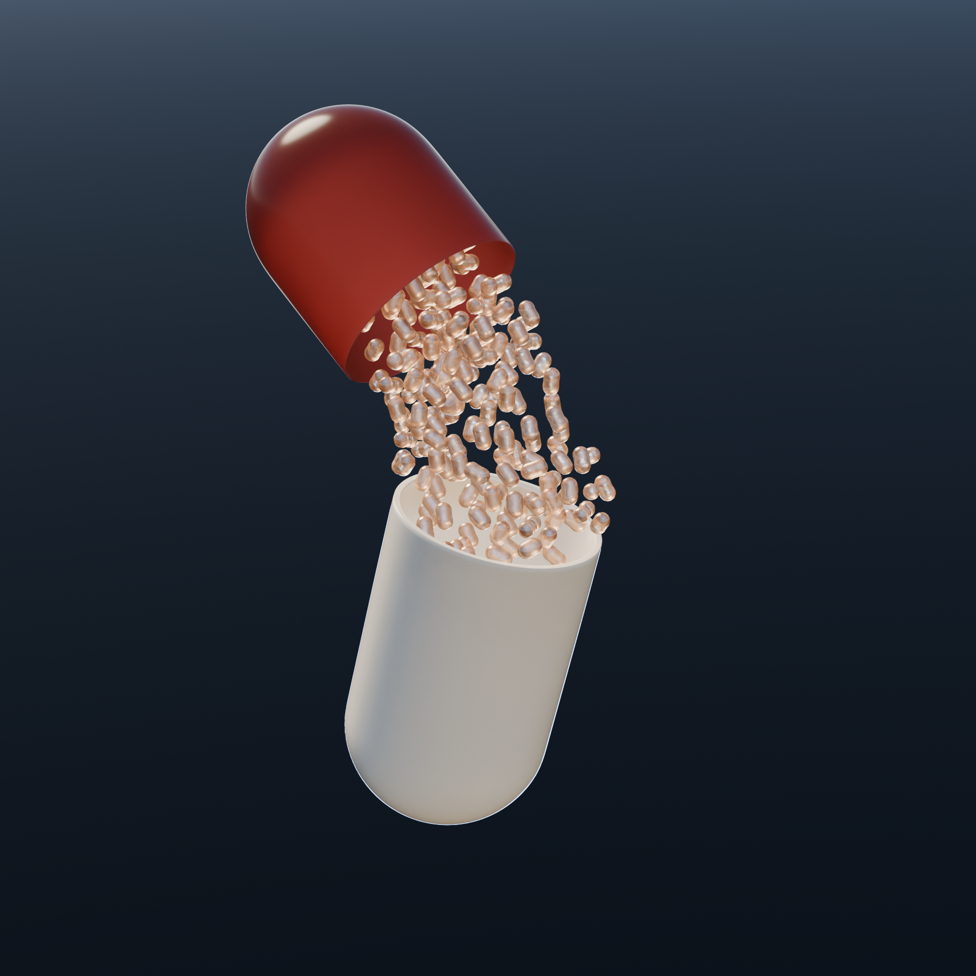 Фото Photorealistic capsule pills created in Blender.
Rendered in Cycles with focus on realistic and soft lighting.
The project was made to practice material setup, shading, and cinematic presentation