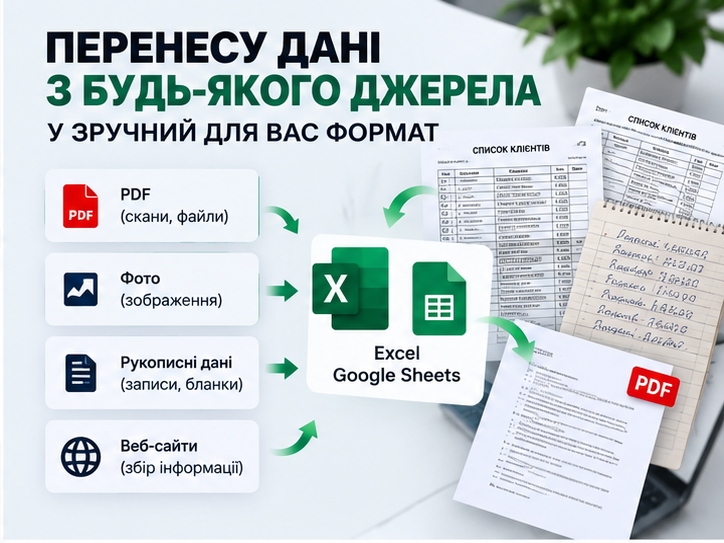 Фото Введу та впорядкую дані в Excel або Google Sheets 4