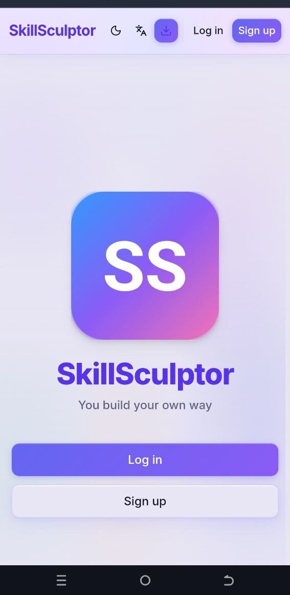 Фото Skill Sculptor — веб-додаток (PWA) для персоналізованого навчання з AI-генерованими планами. Дозволяє створювати навички, відстежувати прогрес через гейміфікацію, генерувати щоденні та стратегічні плани навчання на базі Google Gemini, а також встановлювати додаток на Android та iOS.
Технологічний стек
Категорія Технології
Framework: Next.js 14 (App Router), React 18, TypeScript
UI / Стилі: Tailwind CSS, Radix UI, shadcn/ui, lucide-react
Графіки: Recharts, react-day-picker
Backend: Next.js API Routes (src/app/api/)
База даних: MongoDB (офіційний драйвер)
AI: Genkit +
Аутентифікація: JWT, bcryptjs, Google OAuth
PWA: next-pwa (Service Worker, Web App Manifest)
Інфраструктура: Docker, docker-compose, Vercel.
Сайт: https://skill-sculptor.vercel.app/