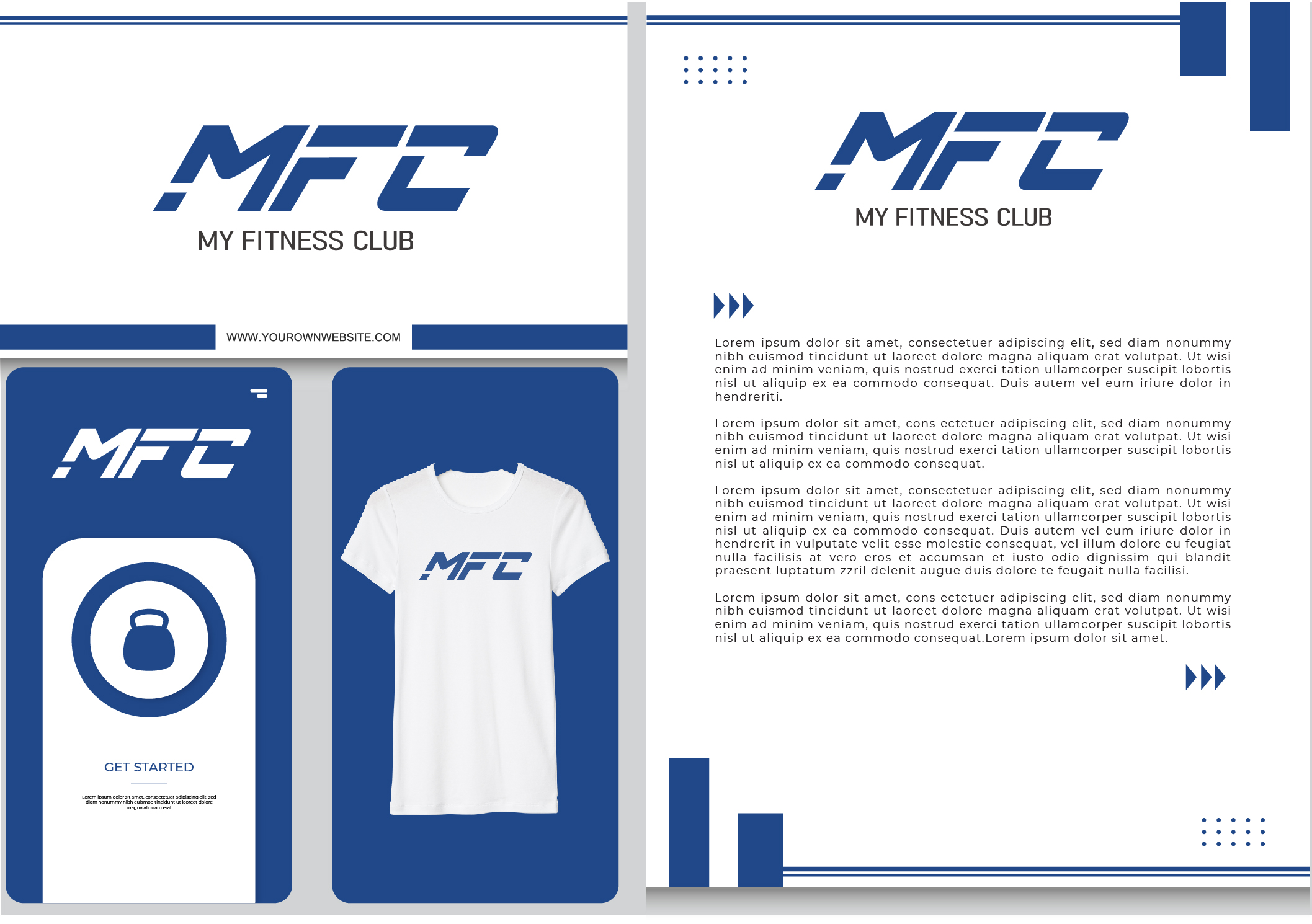 Фото Логотип для компанії  My Fitness Club (сайт домашніх тренувань та в залі, в запису)