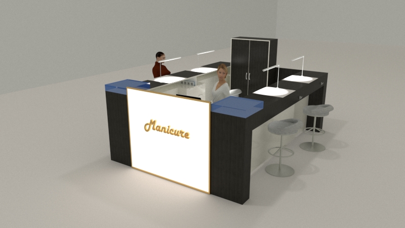 Фото Nail-Bar . От разработки дизайна , до чертежей .