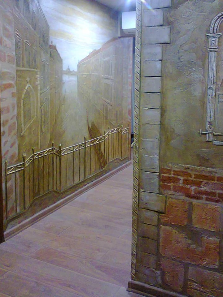 Фото Художественно-декоративный рельеф и роспись стен. 1